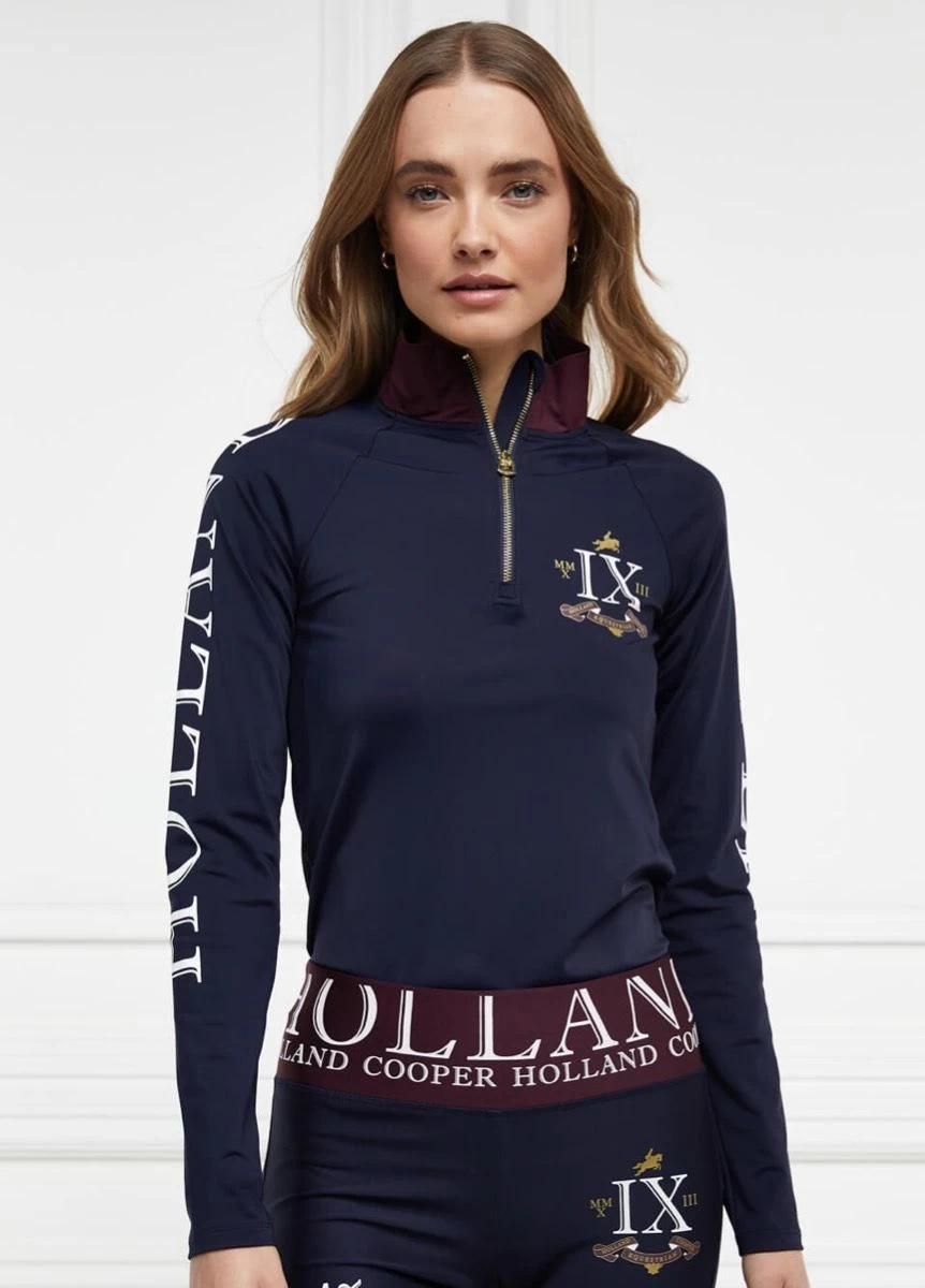 Holland Cooper Heritage Logo Base Layer - Ink Navy 3 Holland Cooper Heritage Logo Base Layer - Ink Navy
