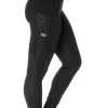 Horseware Monogram Riding Tights - Black -Equestrian Riding Equipment Store hwmonogramblackrdy