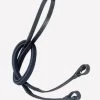 Jeffries Wembley Nylon Lined Rubber Grip Reins - Black -Equestrian Riding Equipment Store jeffries wembley nylonlined reins black