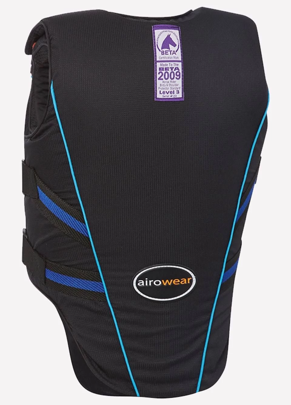 Airowear Junior Outlyne Body Protector - BETA 2018 Level 3 Labelled - Black/Turquoise 4 Airowear Junior Outlyne Body Protector - BETA 2018 Level 3 Labelled - Black/Turquoise - Image 2