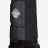 LeMieux Fleece Lined Brushing Boots - Black 2 LeMieux Fleece Lined Brushing Boots - Black -Equestrian Riding Equipment Store lemieux fleece brushing blk