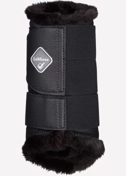 LeMieux Fleece Lined Brushing Boots - Black