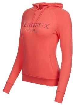 LeMieux Luxe Hoodie - Papaya -Equestrian Riding Equipment Store lemieux hoodie papaya 3rdy