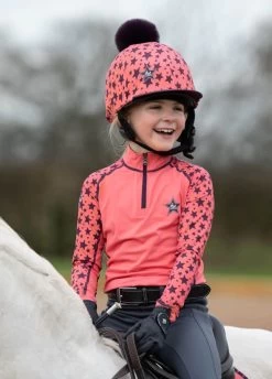 LeMieux Mini Base Layer - Papaya -Equestrian Riding Equipment Store lemieux mini base papaya 4rdy