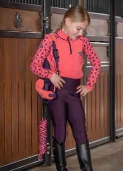 LeMieux Mini Base Layer - Papaya -Equestrian Riding Equipment Store lemieux mini base papaya 5rdy