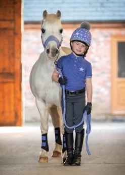 LeMieux Mini Polo Shirt - Bluebell -Equestrian Riding Equipment Store lemieux mini polo bluebell 4rdy