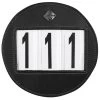 LeMieux Round Leather Bridle Number Holder - Black -Equestrian Riding Equipment Store lemieux number holder round black 1rdy