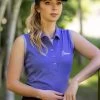 LeMieux Sleeveless Polo Shirt - Bluebell -Equestrian Riding Equipment Store lemieux sless polo bluebell 1rdy