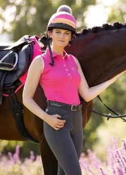 LeMieux Sleeveless Polo Shirt - Watermelon