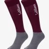 LeMieux Competition Socks - Burgundy 2 LeMieux Competition Socks - Burgundy -Equestrian Riding Equipment Store lm comp socks burgundy 1rdy