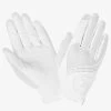 LeMieux Crystal Riding Gloves - White -Equestrian Riding Equipment Store lm crystal glove white 1rdy