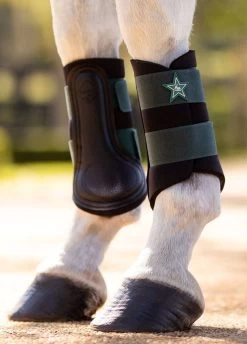LeMieux Mini Brushing Boots - Spruce -Equestrian Riding Equipment Store lm mini grafter spruce 3rdy