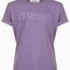 LeMieux YR Sarah T-Shirt - Iris -Equestrian Riding Equipment Store lm sarah tshirt iris 1rdy 2