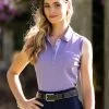 LeMieux Sleeveless Polo Shirt - Iris -Equestrian Riding Equipment Store lm sless polo wisteria 2rdy