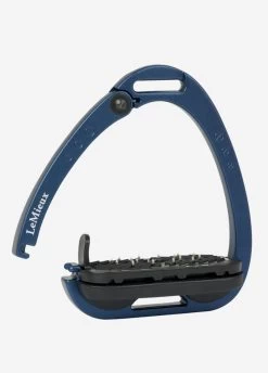 LeMieux Vector Balance Stirrups - Navy -Equestrian Riding Equipment Store lm vector navy 2rdy