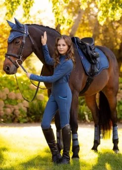 LeMieux Young Rider Pull On Breech - Atlantic