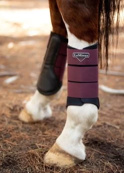 LeMieux Grafter Brushing Boots - Rioja -Equestrian Riding Equipment Store lmbootrioja6rdy
