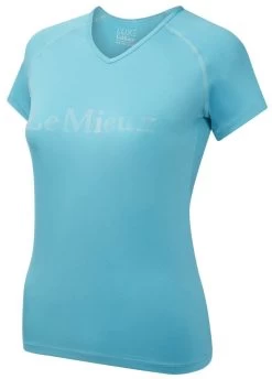 LeMieux Luxe T-Shirt - Azure 10 LeMieux Luxe T-Shirt - Azure -Equestrian Riding Equipment Store lmluxetshirtazure4rdy