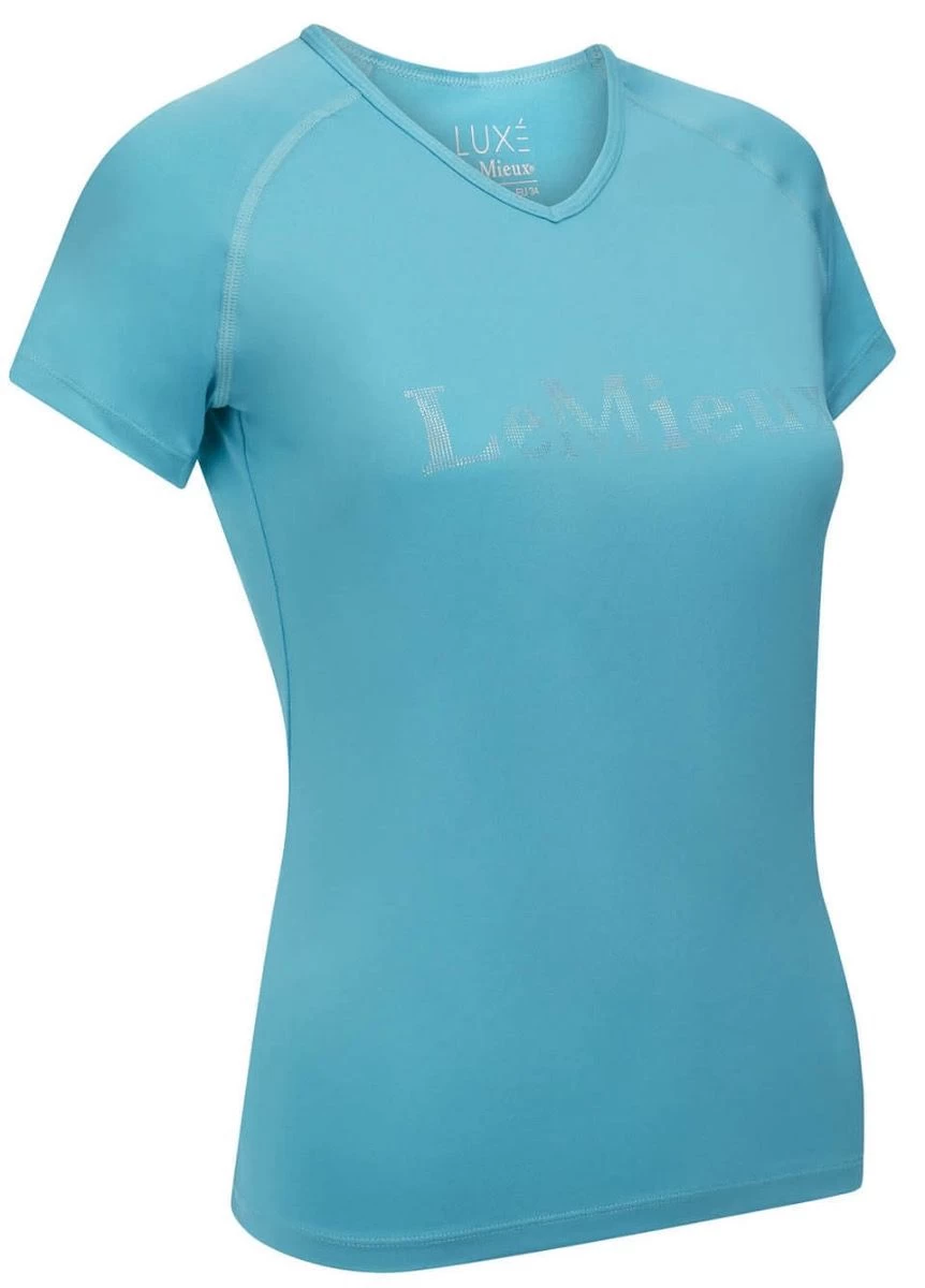 LeMieux Luxe T-Shirt - Azure 4 LeMieux Luxe T-Shirt - Azure - Image 2