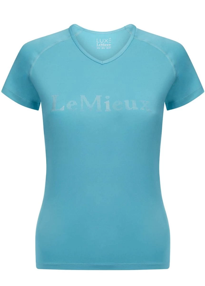 LeMieux Luxe T-Shirt - Azure 3 LeMieux Luxe T-Shirt - Azure