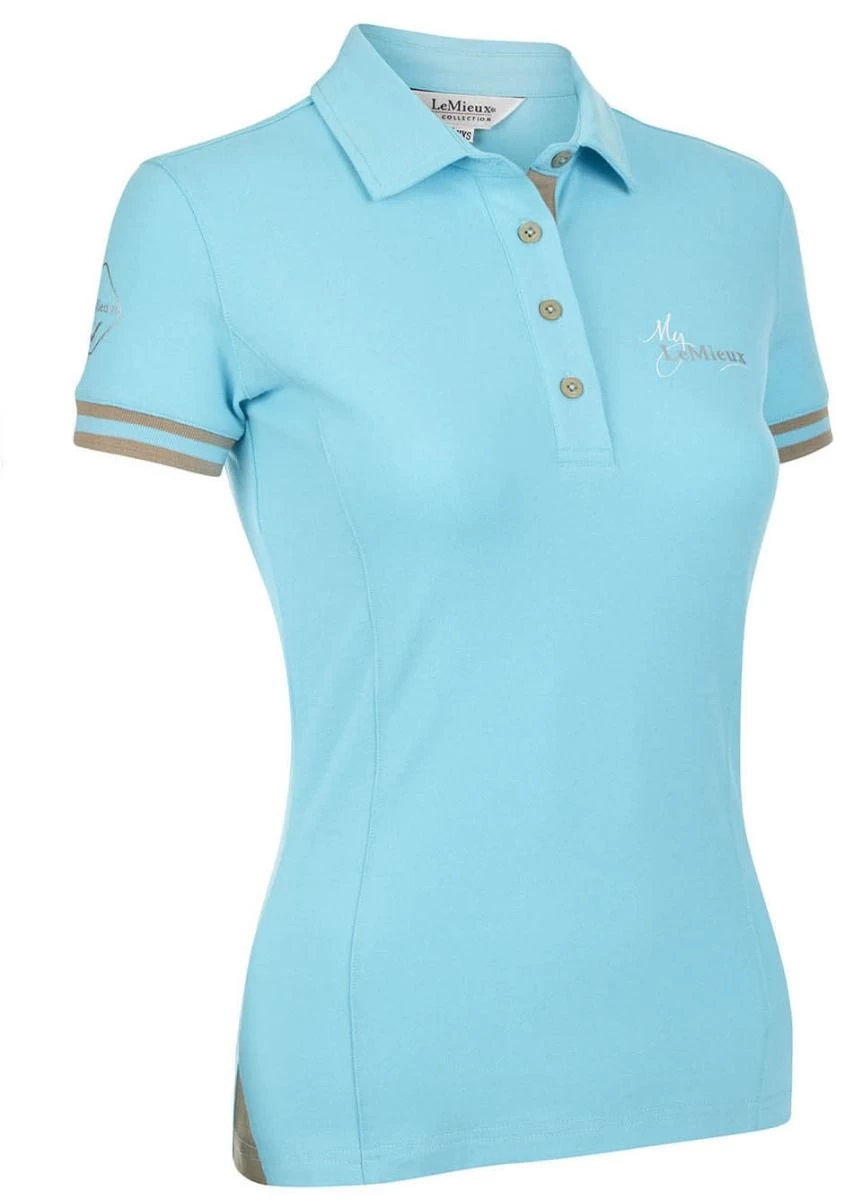 LeMieux Polo Shirt - Azure 3 LeMieux Polo Shirt - Azure