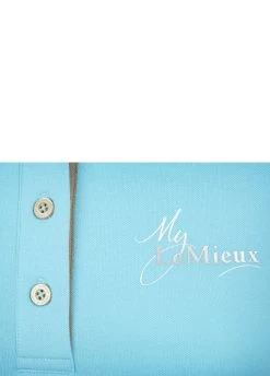 LeMieux Polo Shirt - Azure 11 LeMieux Polo Shirt - Azure -Equestrian Riding Equipment Store lmpoloazurerdy copy
