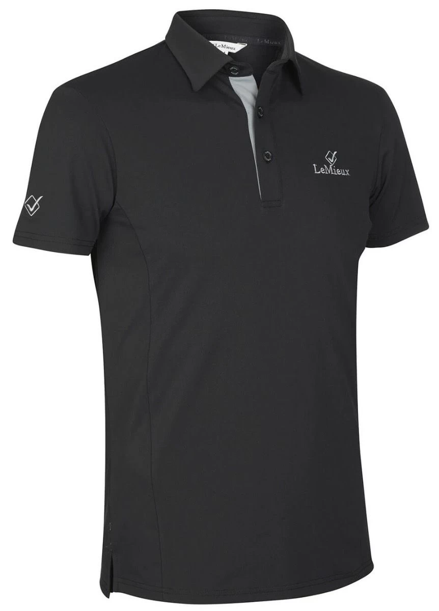 LeMieux Monsieur Mens Polo Shirt - Black 5 LeMieux Monsieur Mens Polo Shirt - Black - Image 3