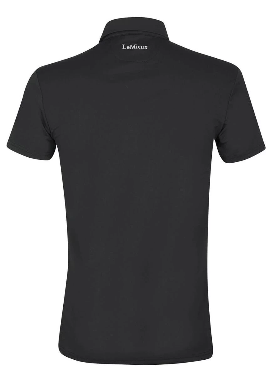 LeMieux Monsieur Mens Polo Shirt - Black 6 LeMieux Monsieur Mens Polo Shirt - Black - Image 4