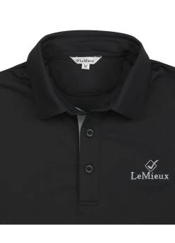 LeMieux Monsieur Mens Polo Shirt - Black 13 LeMieux Monsieur Mens Polo Shirt - Black -Equestrian Riding Equipment Store lmpoloblack6rdy