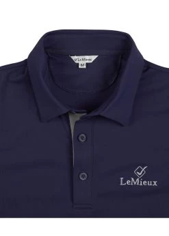 LeMieux Monsieur Mens Polo Shirt - Navy -Equestrian Riding Equipment Store lmpolonavy6rdy 1