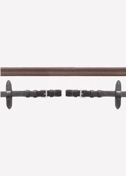 Schockemohle Neoline Rubber Reins - Brown