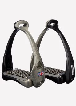Acavallo Opera Stirrups - Black/Titanium
