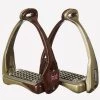 Acavallo Opera Stirrups - Brown/Gold -Equestrian Riding Equipment Store opera3
