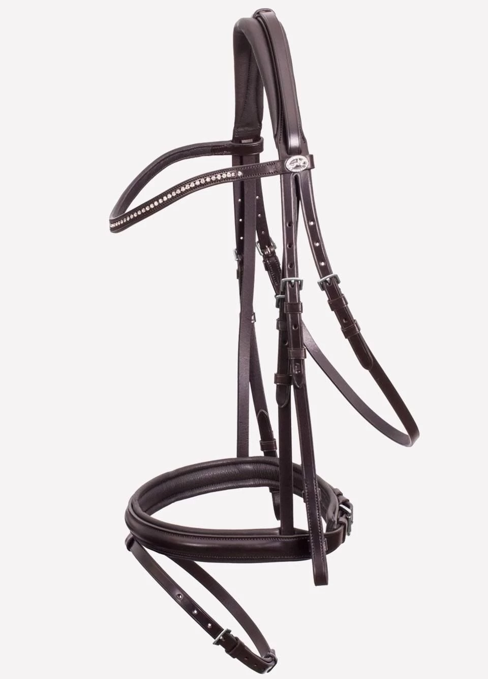 Schockemohle Oslo Diamonte Bridle - Brown 3 Schockemohle Oslo Diamonte Bridle - Brown