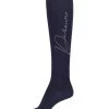 Pikeur Ladies Rhinestud Socks - Navy -Equestrian Riding Equipment Store pikeurrhinesocknavyrdy