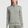 PS Of Sweden Faith Zip Sweater - Thyme -Equestrian Riding Equipment Store psfaiththyme4rdy