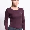 Samshield Axelle Long Sleeve Shirt - Aubergine -Equestrian Riding Equipment Store samsaxelleshirtaub1rdy
