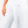 Samshield Alpha Knee Grip Breeches - White/Rose Gold -Equestrian Riding Equipment Store samshield alpha kg white rose 1rdy