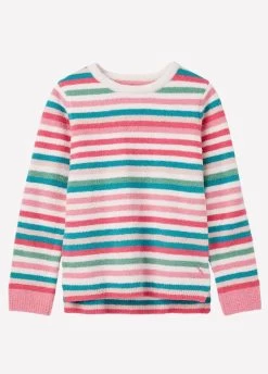 Joules Junior Seaham Chenille Jumper - Multi Stripe