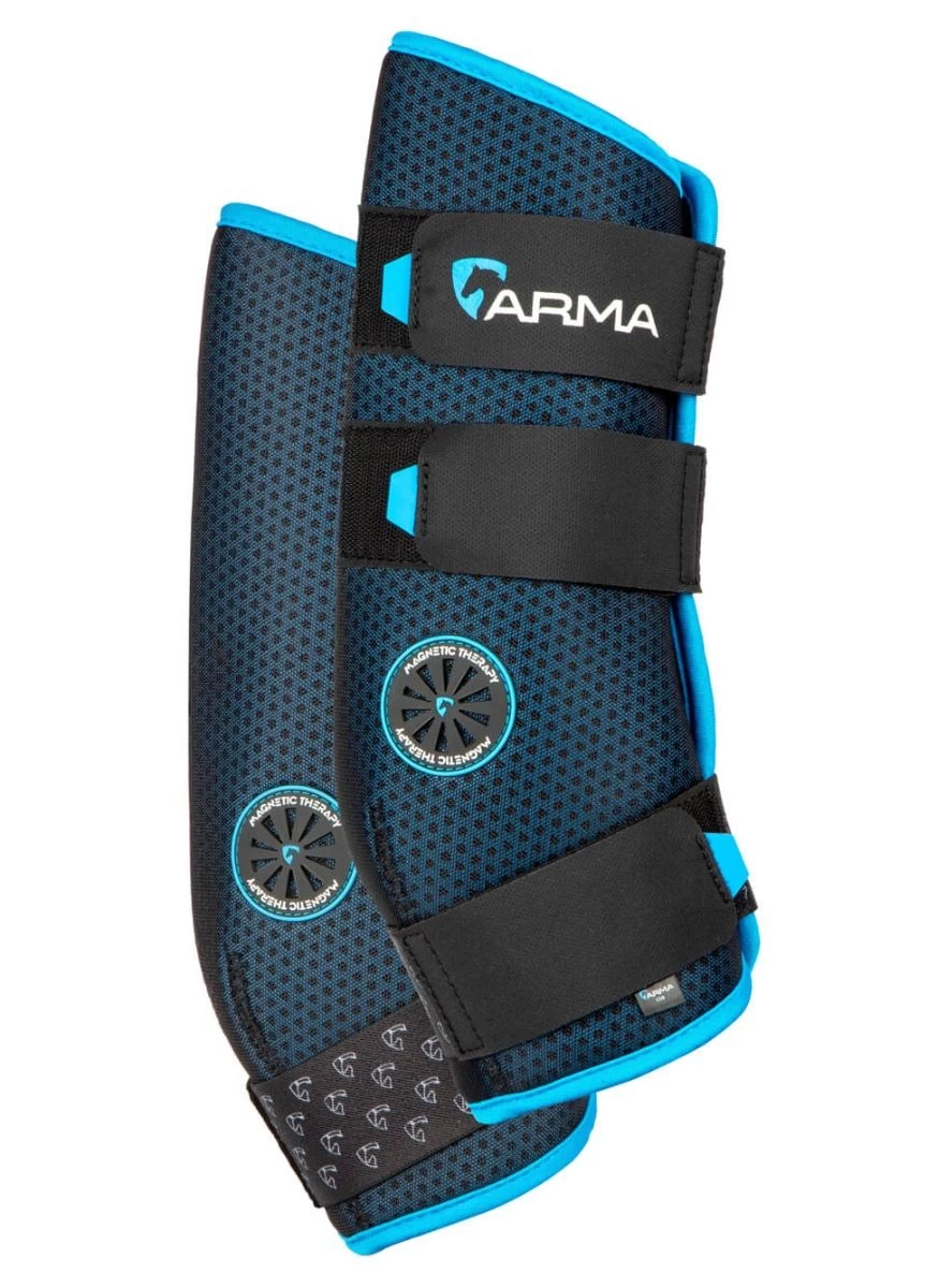 Shires Arma Magnetic Boots - Black/Blue 3 Shires Arma Magnetic Boots - Black/Blue