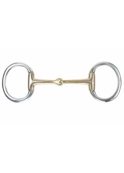 Shires Brass Alloy Jointed Eggbutt Bit