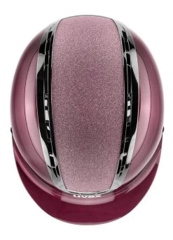 Uvex Suxxeed Blaze Glitter Helmet - Burgundy Shiny -Equestrian Riding Equipment Store uvex blaze suxxeed burgundy 3rdy