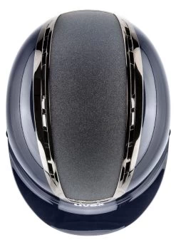 Uvex Suxxeed Blaze Glitter Helmet - Navy Shiny -Equestrian Riding Equipment Store uvex suxxeed blaze navy shiny 3rdy