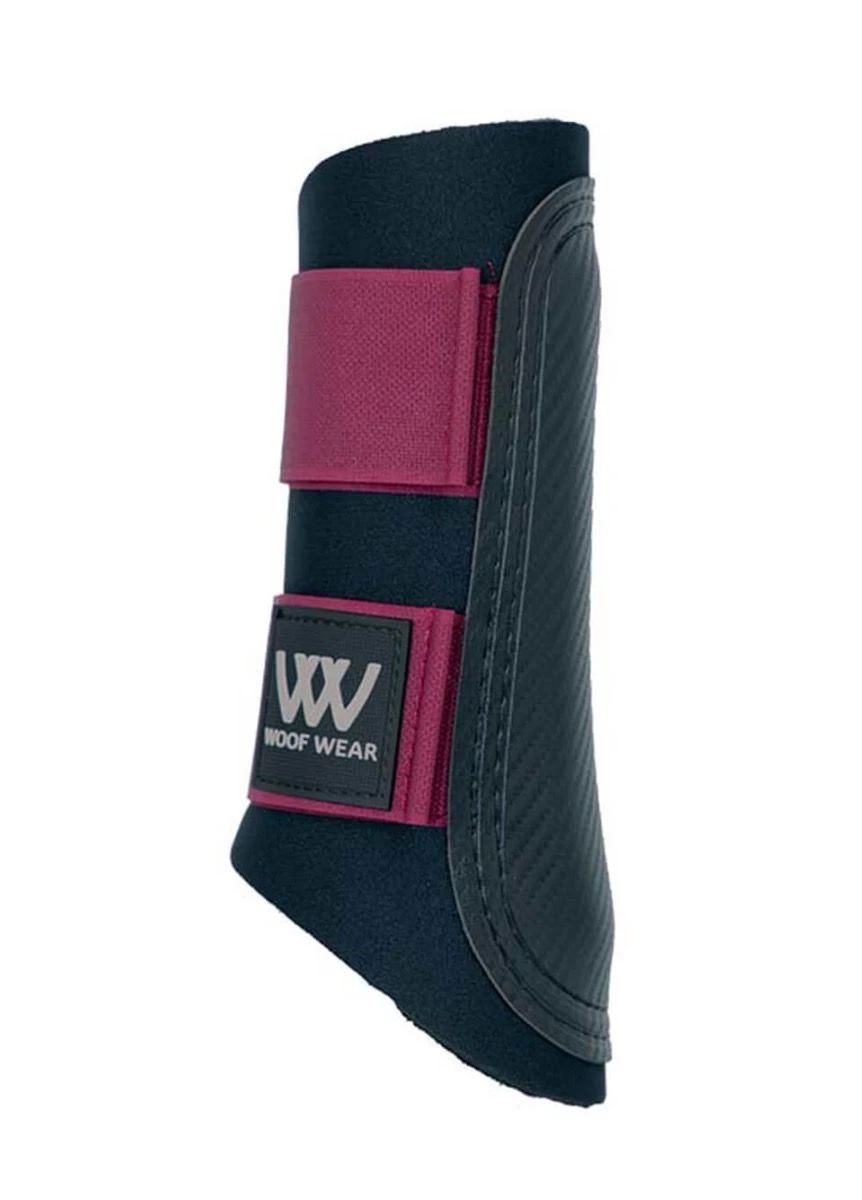Woof Wear Club Brushing Boots - Black/Shiraz 3 Woof Wear Club Brushing Boots - Black/Shiraz