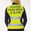 HyVIZ Waistcoat - Please Pass Wide & Slow - Yellow -Equestrian Riding Equipment Store yelwaist