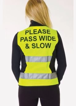 HyVIZ Waistcoat - Please Pass Wide & Slow - Yellow